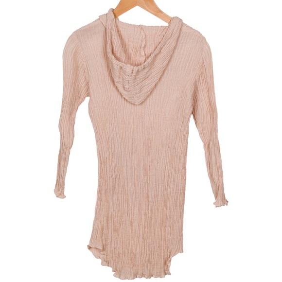 Zimmermann Kids Girls Pleated Stretchy Long Sleeve Dress or Coverup Size 10 - Picture 2 of 3